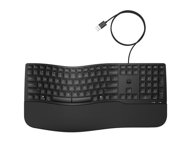 HP 485 Keyboard – Cable Connectivity – USB Type A Interface – English (UK)