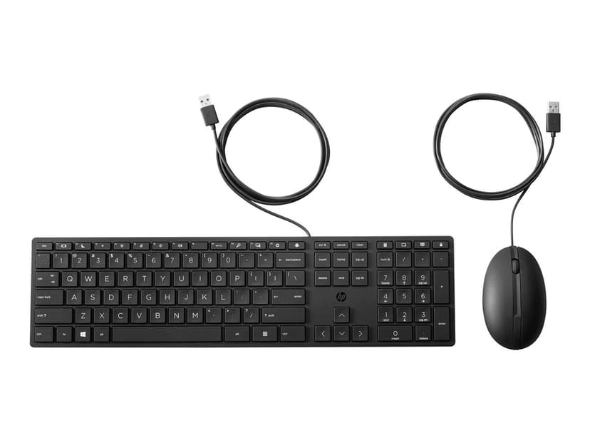 [SEO Friendly] HP 225 Eco-Friendly Wired Keyboard and Mouse Combo – USB Type A