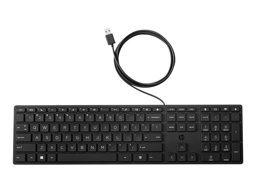 [SEO Friendly] HP 405 Backlit Wired Keyboard: USB-A & USB-C, LED Glow
