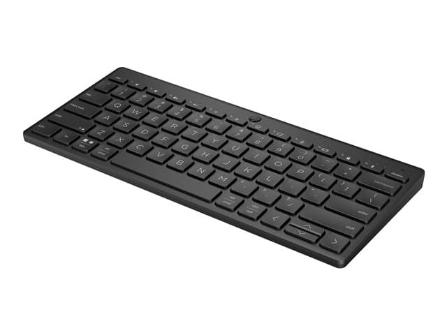 HP 475 Dual-Mode Wireless Keyboard: Jet Black, Bluetooth, USB-A, Eco-Friendly Design